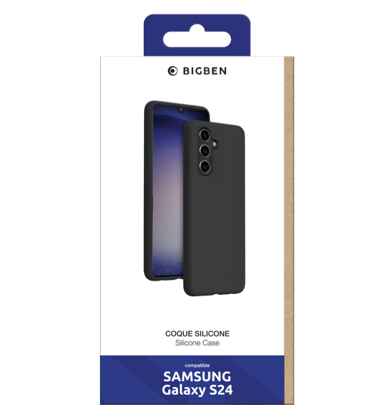 BIGBEN Soft Flex Case Schwarz für Samsung Galaxy S24