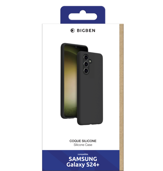 BIGBEN Soft Flex Case Schwarz für Samsung Galaxy S24+