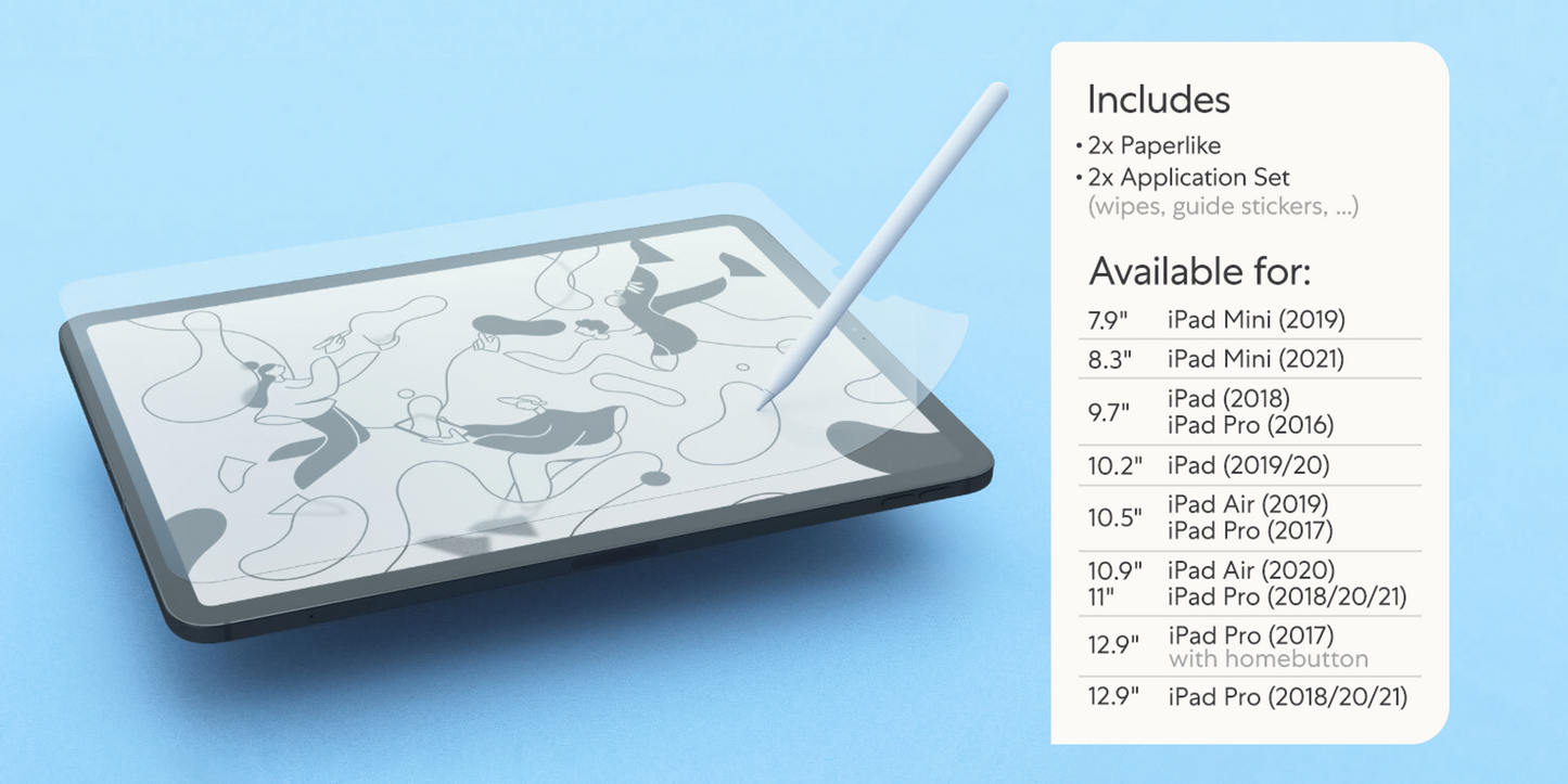 Paperlike Displayschutzfolie (2 Papierfolien) - iPad mini (2022)