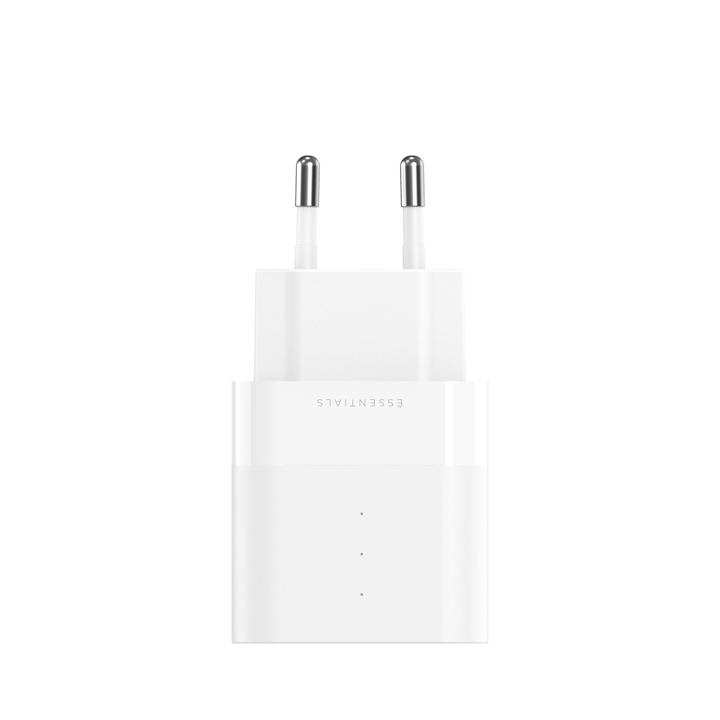 ËSSENTIALS 30W Dual Port USB-A; USB-C Power Adapter