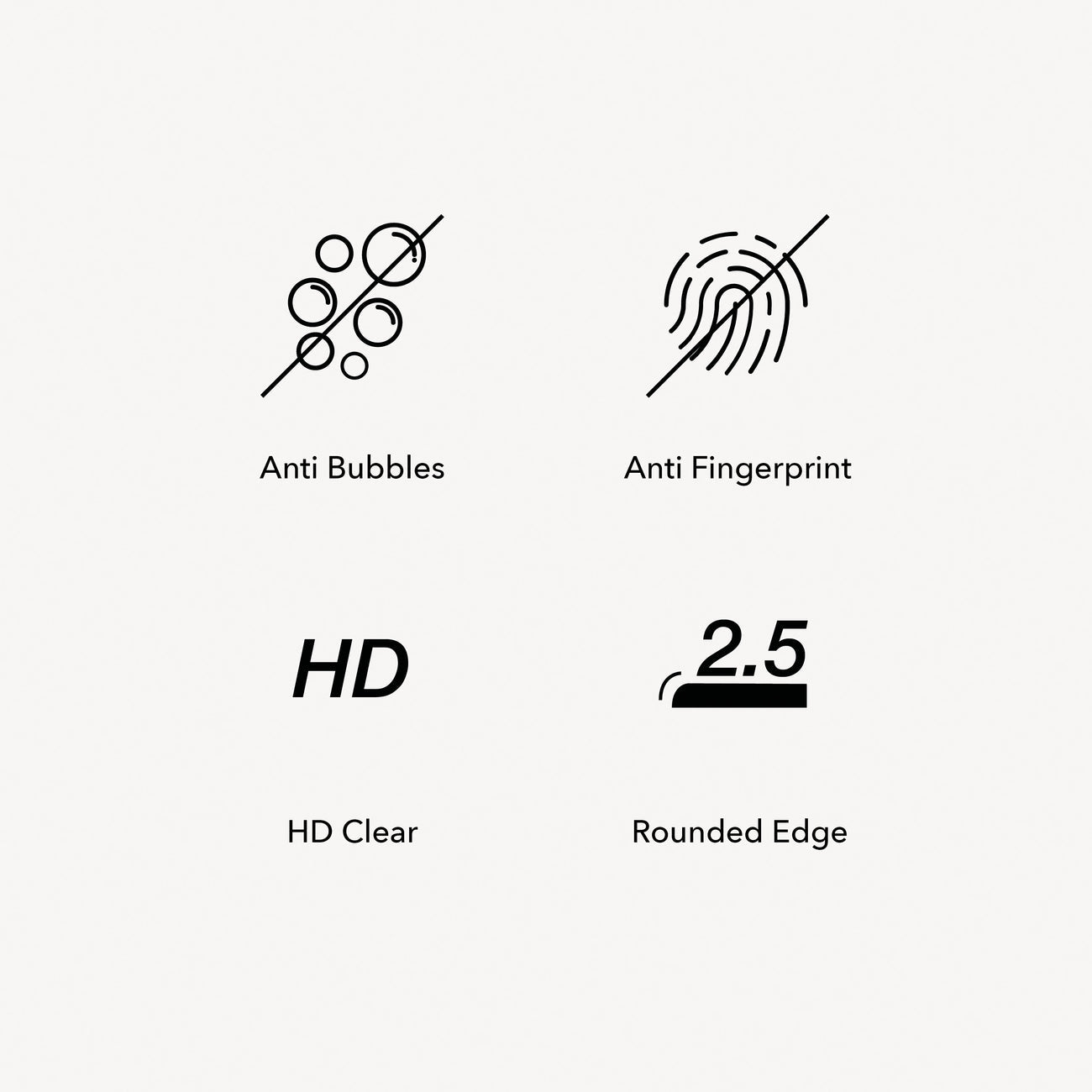 Woodcessories 2.5D Premium Glass für iPhone 15 / 15 Pro