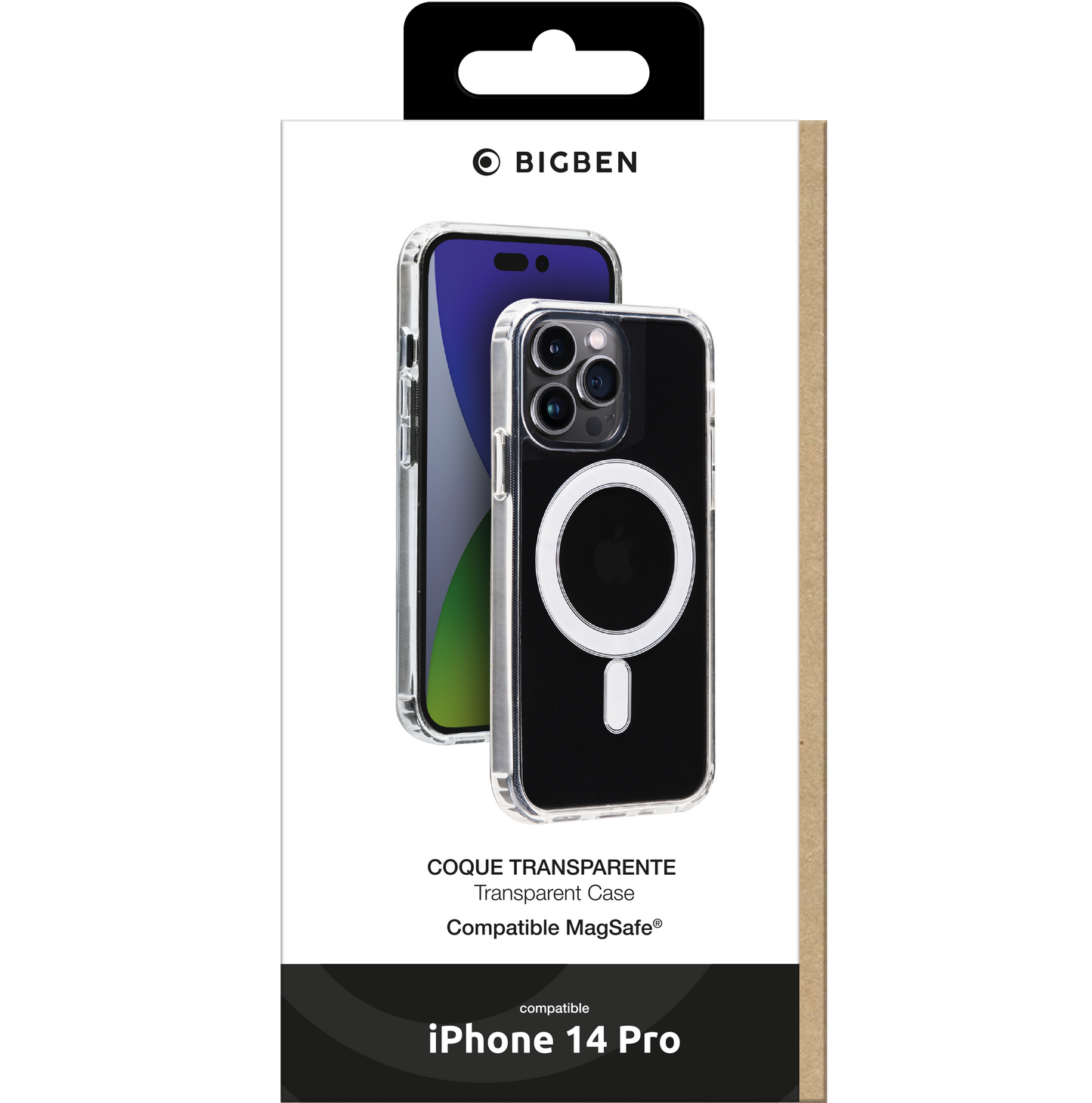 BIGBEN MagSafe Hybrid Cases transparent für iPhone 14 Pro