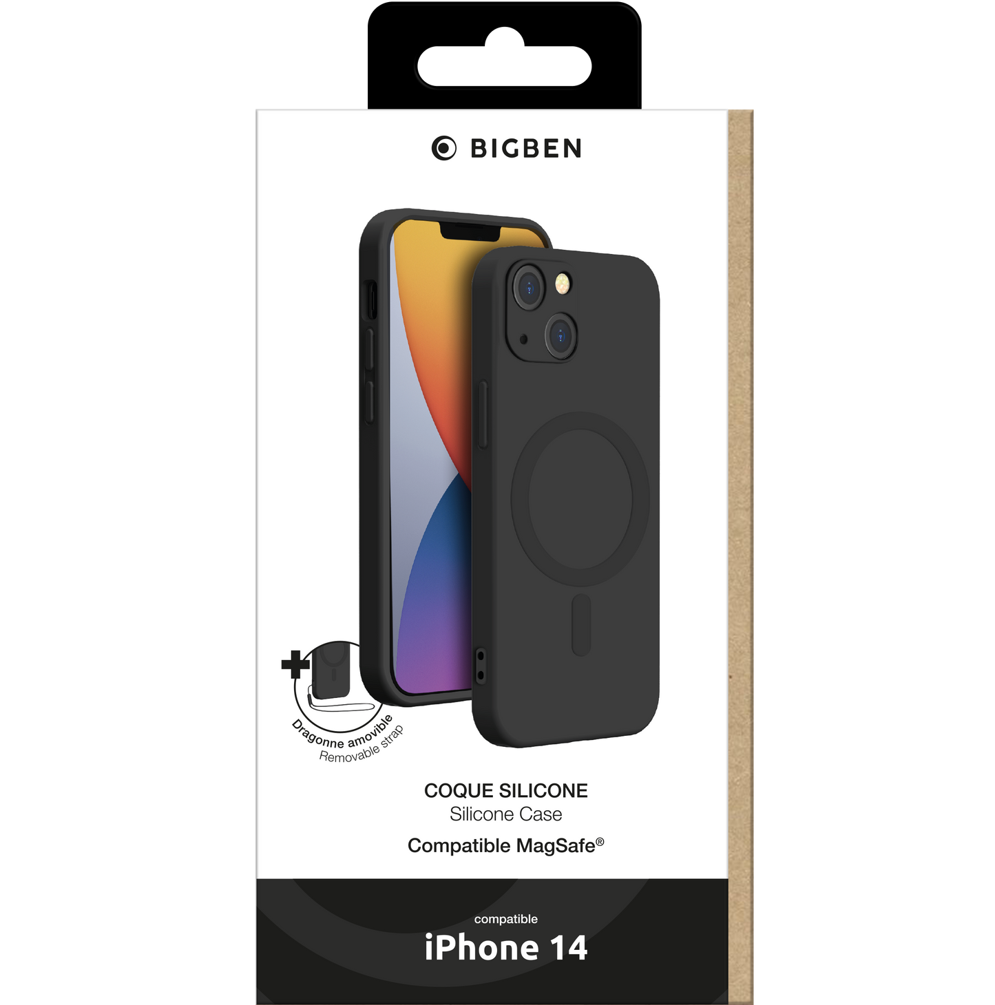 BIGBEN MagSafe Soft Flex Case Schwarz für iPhone 14