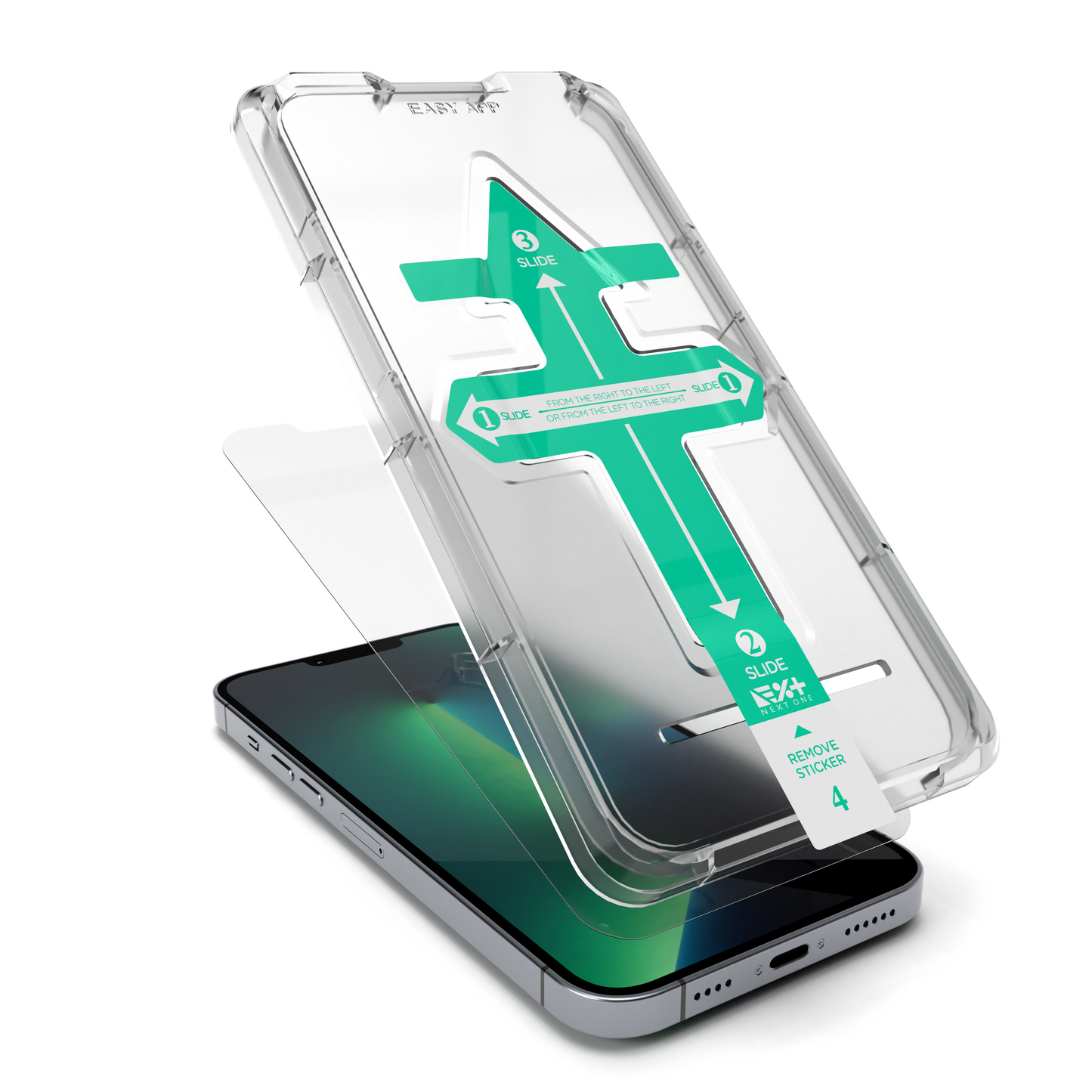 NEXT.ONE iPhone Tempered 2.5D Schutzglas mit Anbringhilfe - iPhone 13 mini