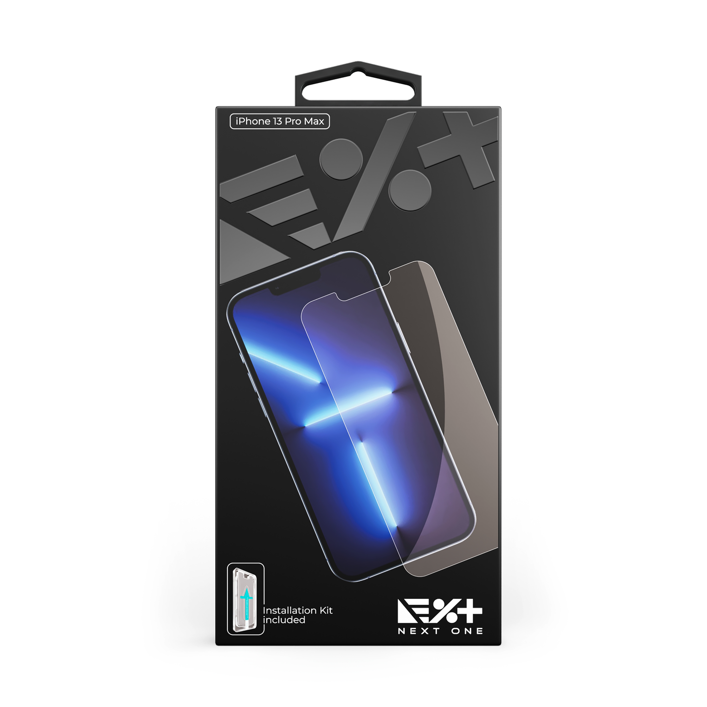 NEXT.ONE iPhone Tempered 2.5D Schutzglas mit Anbringhilfe - iPhone 13 Pro Max