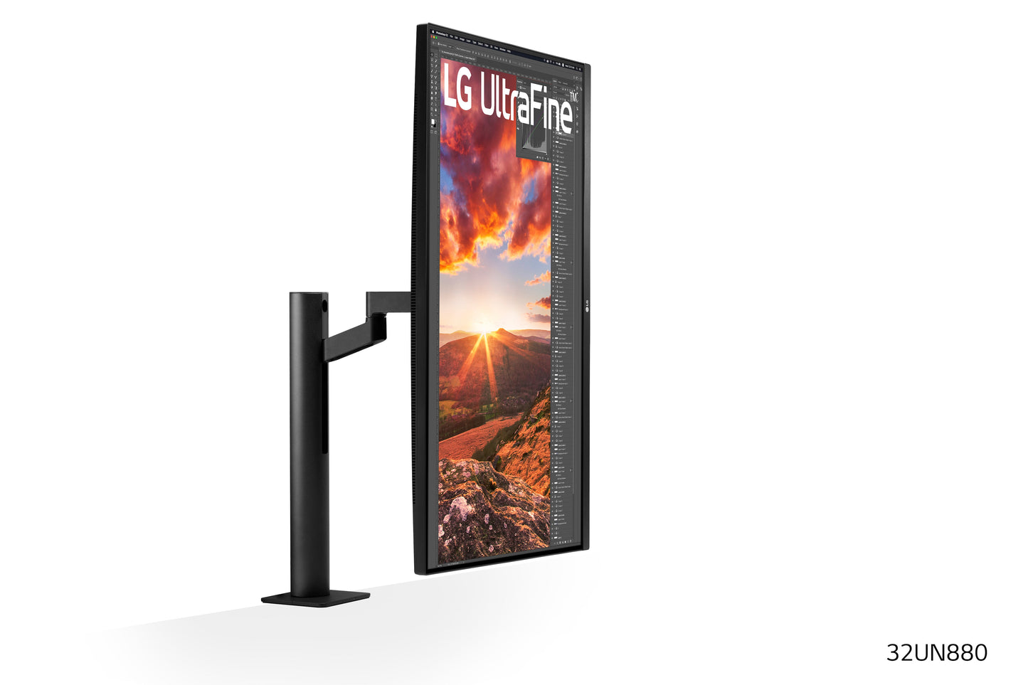 LG 32" UltraFine 4K Monitor 32UN880, schwarz