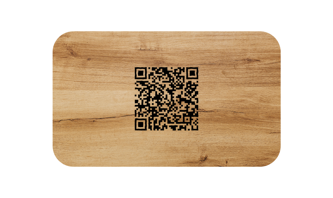 Wcard Business CI Maple Emboss (Company-Logo or Name/Initials)