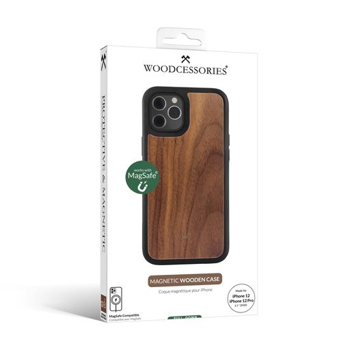 Woodcessories Bumper Wood Case walnut MagSafe für iPhone 12 / 12 Pro